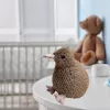 LEAN TOYS peluche uccello kiwi mascotte marrone scuro 25cm