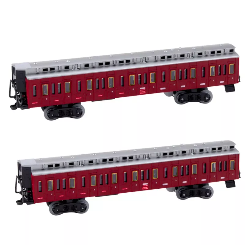 LEAN TOYS Treno elettrico classico con telecomando, luci, suoni e fumo
