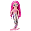 LEAN TOYS Peluche sirena coccoloso coda olografica rosa 48cm