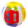 LEAN TOYS Palla sensoriale per neonati in gomma con luce e suoni, multicolore
