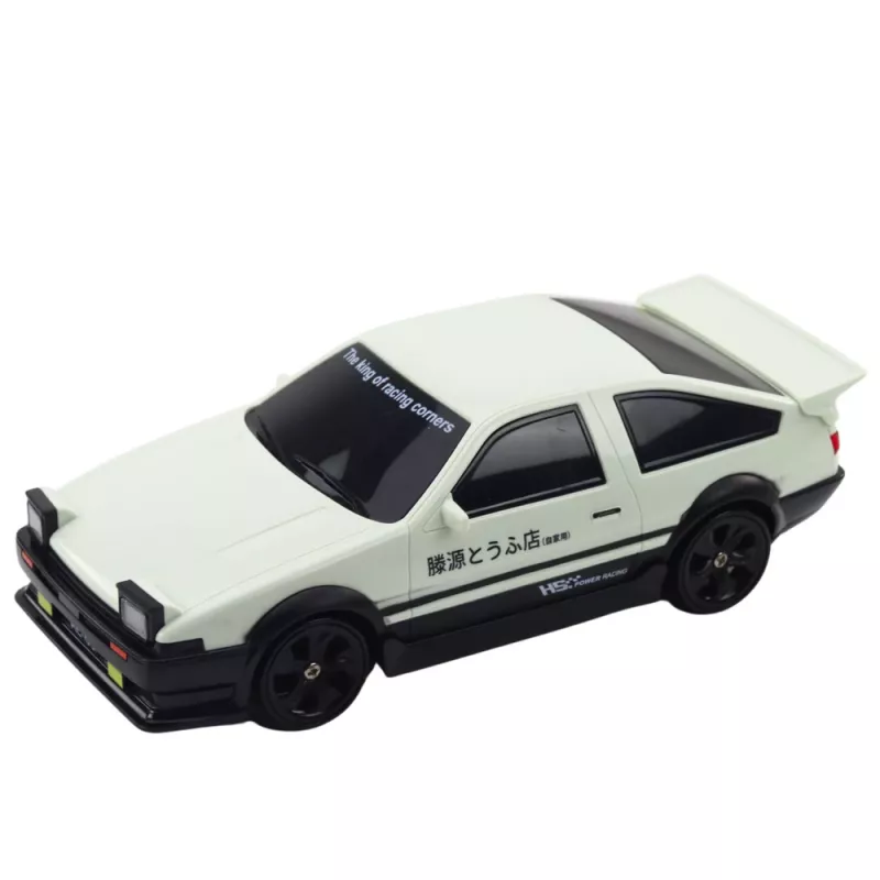 LEAN TOYS Auto sportiva drift con ruote intercambiabili radiocomandata RC 4WD bianca