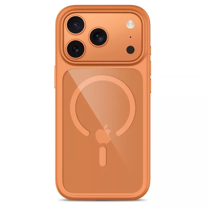 TECH-PROTECT MAGONE MAGSAFE CC + VETRO CONFEZIONE DA 2 IPHONE 17 PRO MAX / 18 PRO MAX COSMIC ORANGE/TRASPARENTE