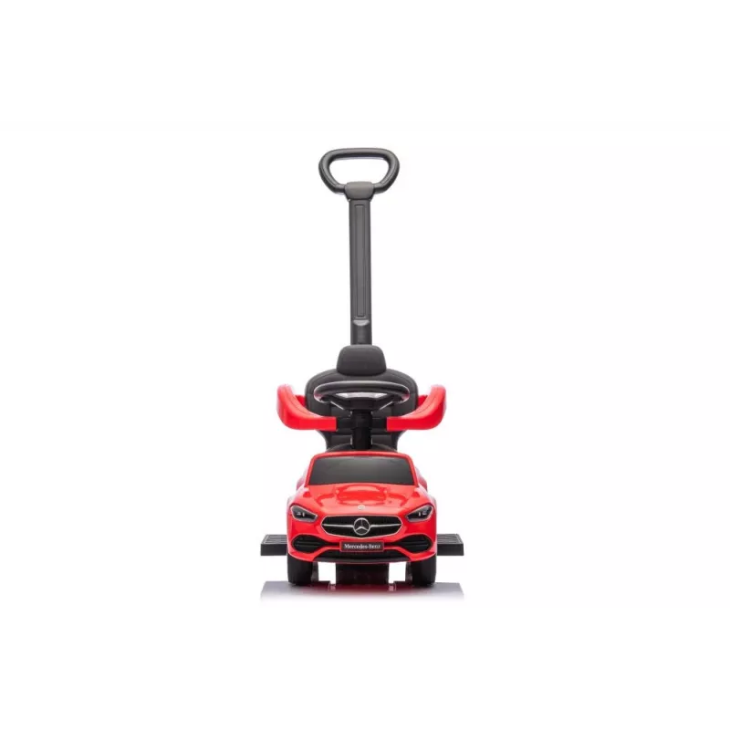 LEAN TOYS Macchinina con maniglia spingi Mercedes 3in1 rossa