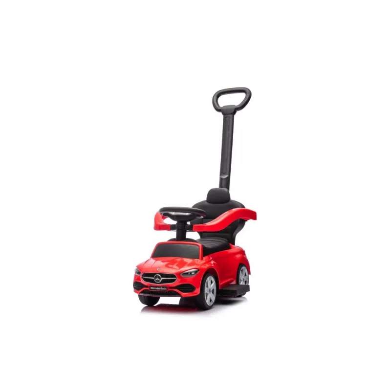 LEAN TOYS Macchinina con maniglia spingi Mercedes 3in1 rossa