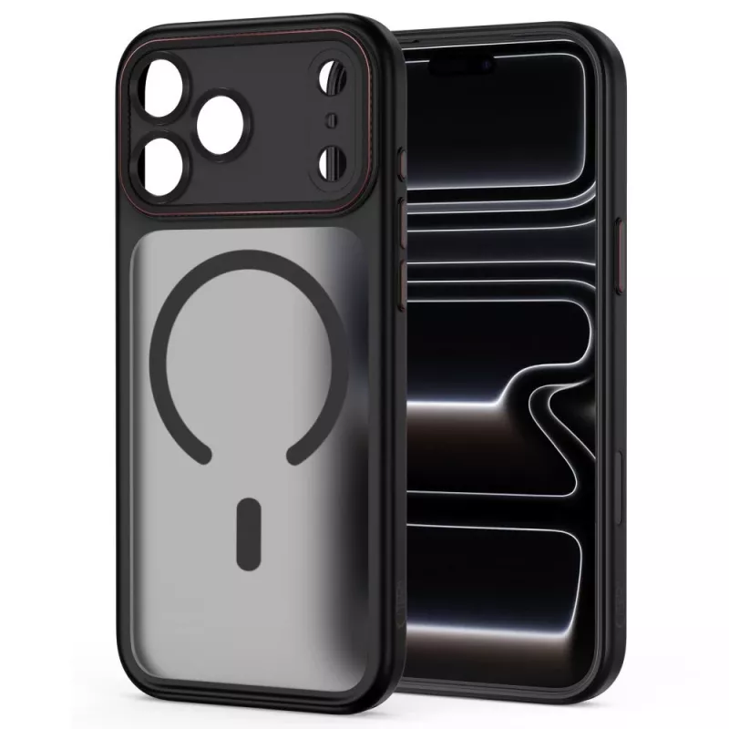 TECH-PROTECT MAGCAM MAGSAFE IPHONE 17 PRO / 18 PRO NERO OPACO/ROSSO