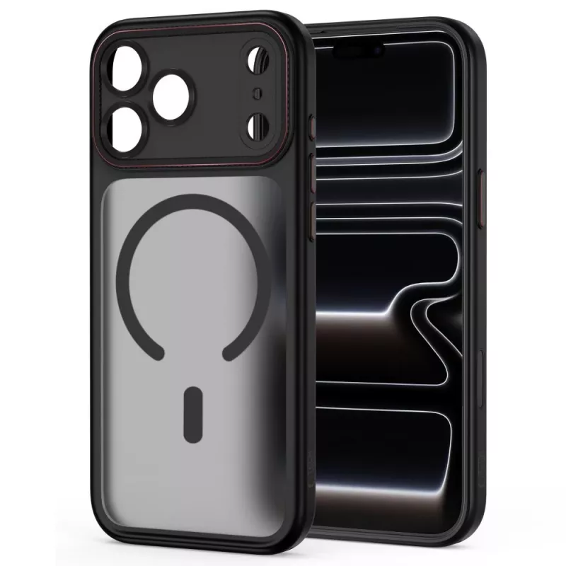 TECH-PROTECT MAGCAM MAGSAFE IPHONE 17 PRO MAX / 18 PRO MAX NERO OPACO/ROSSO