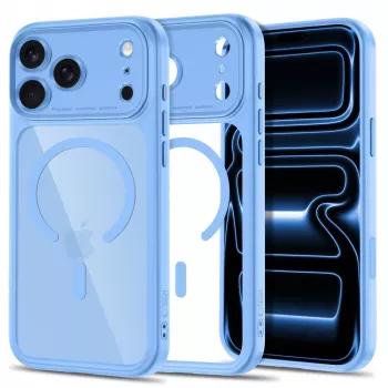 TECH-PROTECT MAGPEAK MAGSAFE CC IPHONE 17 PRO / 18 PRO AZZURRO/TRASPARENTE