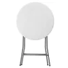 LEAN Tavolo pieghevole con blocco catering banchetto rotondo bianco 80x73cm