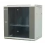 EMITER EM/AP6412 Armadio rack da parete 12U 600x450x635mm frontale in vetro nero