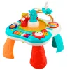LEAN TOYS Tavolo didattico pannello musicale interattivo pianoforte 2 in 1 turchese