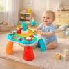 LEAN TOYS Tavolo didattico pannello musicale interattivo pianoforte 2 in 1 turchese