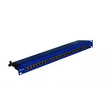 EMITERNET Pannello 19, 24xRJ45 STP cat.6 (1U) con gestione cavi, blu DCN/PPFA674EKS248C6