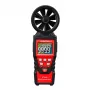 HABOTEST HT625B anemometro digitale con USB, misuratore di velocità del vento/temperatura/volume d'aria, LCD illuminato, sensore a ventolina esterno