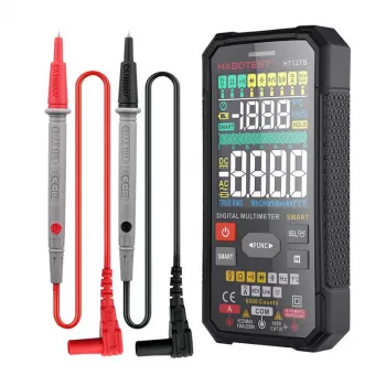 Habotest HT127B multimetro universale digitale True RMS 6000 counts auto-range con NCV e temperatura