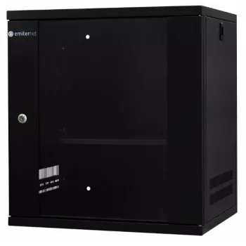 EMITER EM/SH02B5412-08 armadio rack da parete 19 pollici 12U Light Series, porta in vetro temperato, 550×450×590 mm