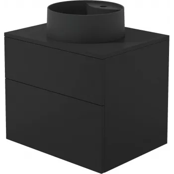 DEANTE SDNB6SNU4B Mobile lavabo sospeso con lavabo in granito integrato 360 mm bianco