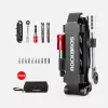 Rockbros set di attrezzi da bicicletta multiuso con chiave a cricchetto e leve smontagomme - nero