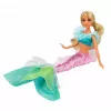 LEAN TOYS bambola sirena Anlily con coda a paillettes, specchio e pettine