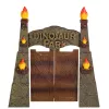 LEAN TOYS base di ricerca parco dei dinosauri cancello elicottero quad personaggi esploratori