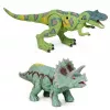LEAN TOYS set base di ricerca dinosauri con figure di dinosauri, torre, gabbia e accessori