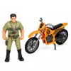 LEAN TOYS set base di ricerca dinosauri con figure di dinosauri, torre, gabbia e accessori