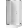 DEANTE KYP 652K box doccia semicircolare 80x80 cm con vetro di sicurezza e telaio cromato