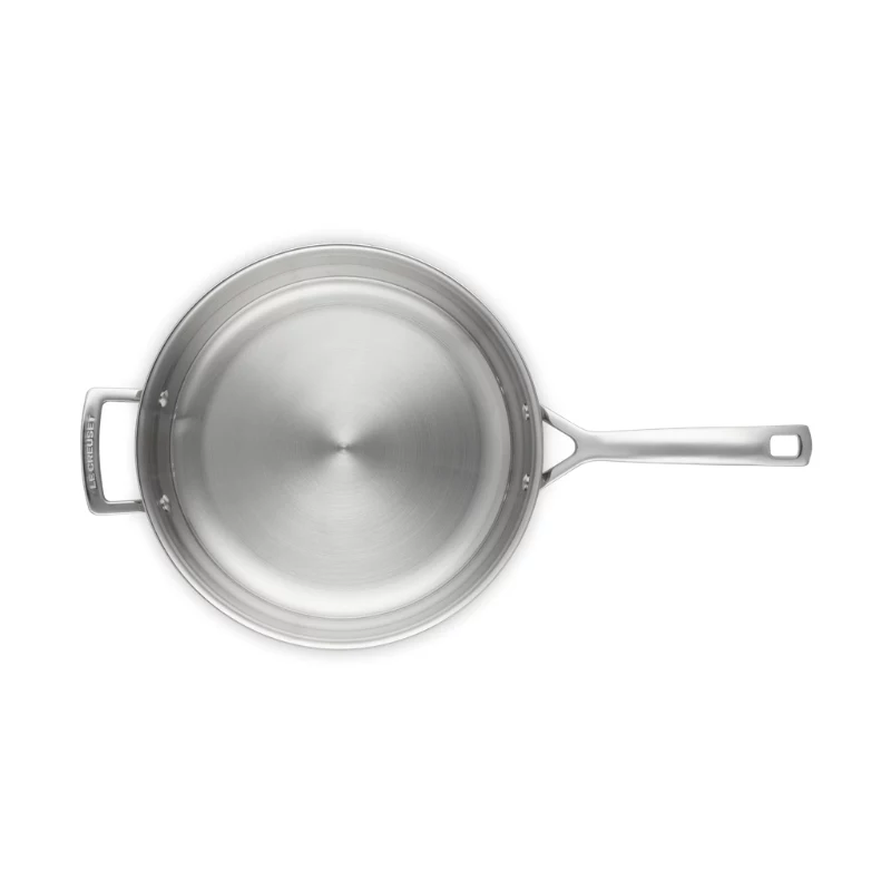 LE CREUSET padella in acciaio inox a 3 strati senza rivestimento Ø28cm