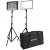 Nanlite LUMIPAD 25 2KIT kit pannello LED bi-color con stativi e borsa