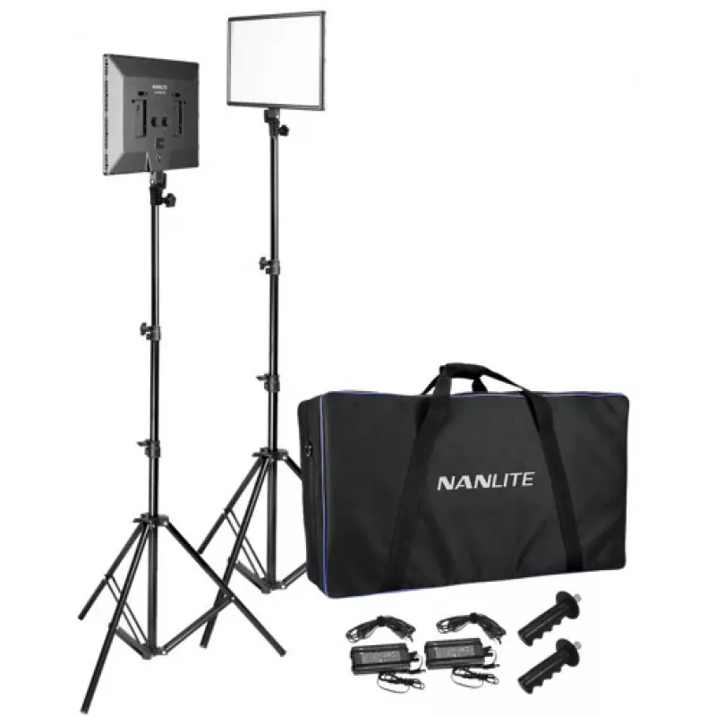 Nanlite LUMIPAD 25 2KIT kit pannello LED bi-color con stativi e borsa