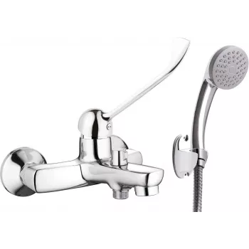 DEANTE Rubinetto vasca da bagno con set doccia Clinic leva
