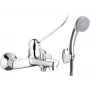 DEANTE Rubinetto vasca da bagno con set doccia Clinic leva