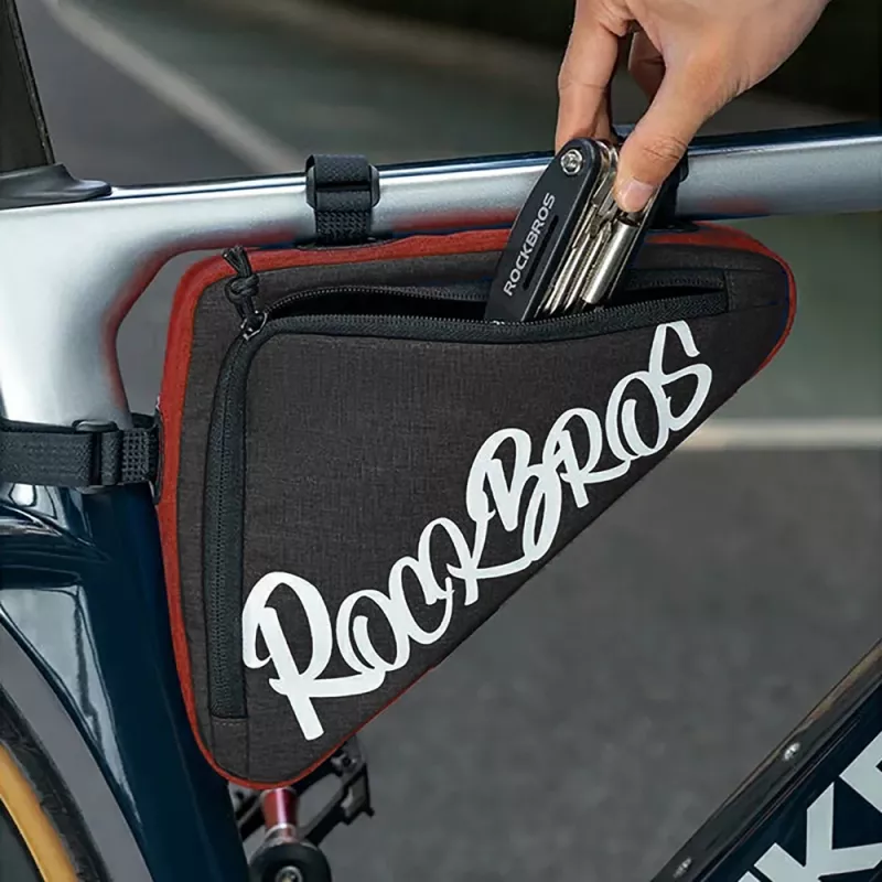 Rockbros G002 Flash Journey Borsa bici per telaio triangolare 1,4 l – rosso