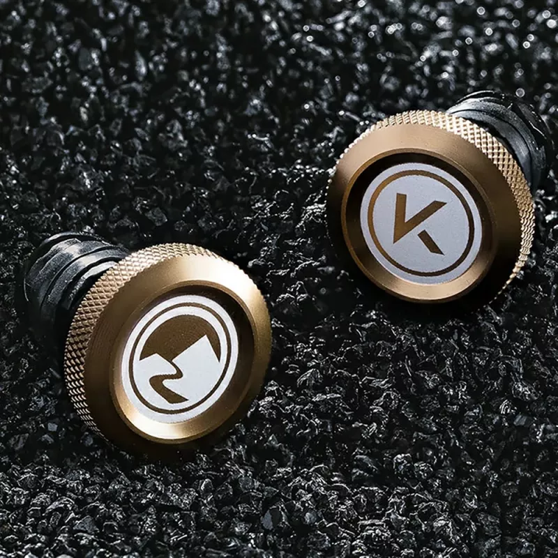 Rockbros VK-KB10 ROAD TO SKY Tappi manubrio in alluminio - marrone