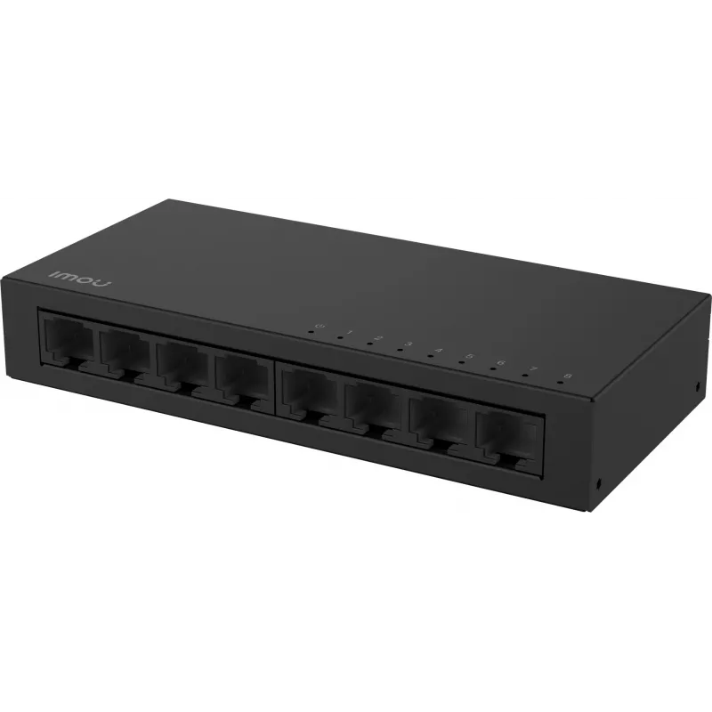 IMOU SF108 Switch desktop Fast Ethernet 8 porte non gestito, case in metallo, 10/100 Mbps, Plug and Play