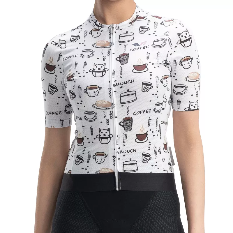 Maglia bici da donna Rockbros 15110005004 manica corta M - bianco