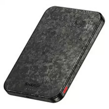 SHARGE CarbonMag 5K Powerbank, 15W Qi, 20W USB-C - 5.000mAh, nero