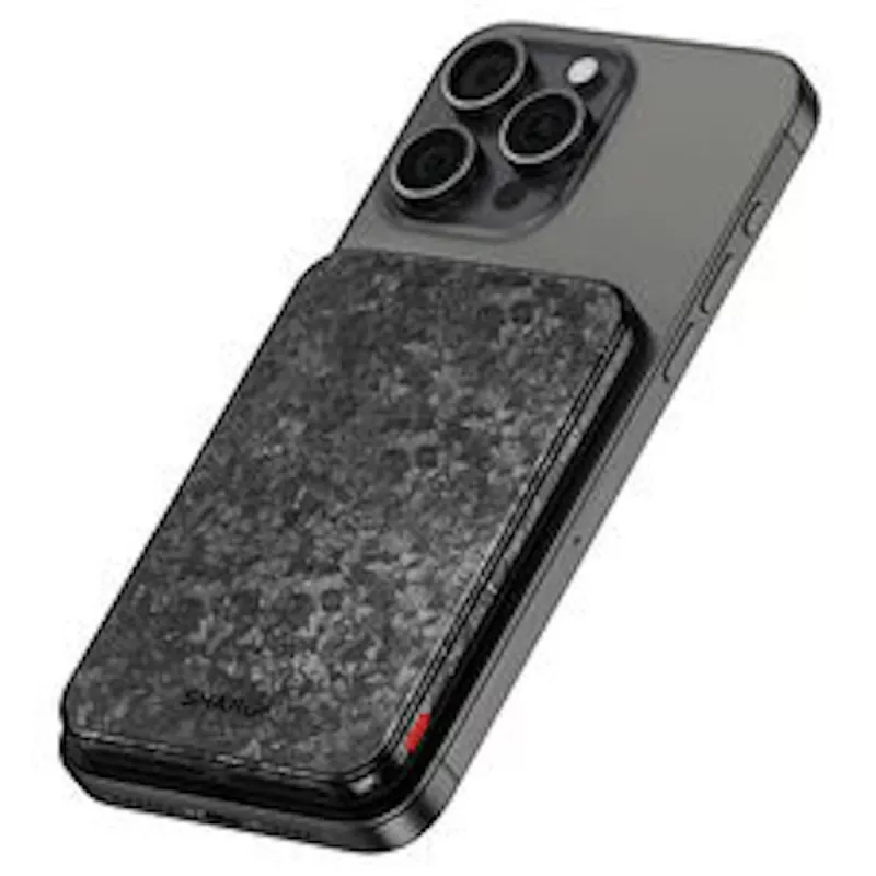 SHARGE CarbonMag 5K Powerbank, 15W Qi, 20W USB-C - 5.000mAh, nero