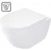 DEANTE Vaso WC con sedile, senza bordo - risciacquo a vortice