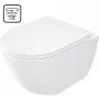 DEANTE Vaso WC con sedile, senza bordo - risciacquo a vortice