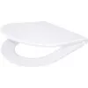 DEANTE CGN_6SOZ Sedile WC slim con Soft-Close e Quick-Release, forma a D, bianco