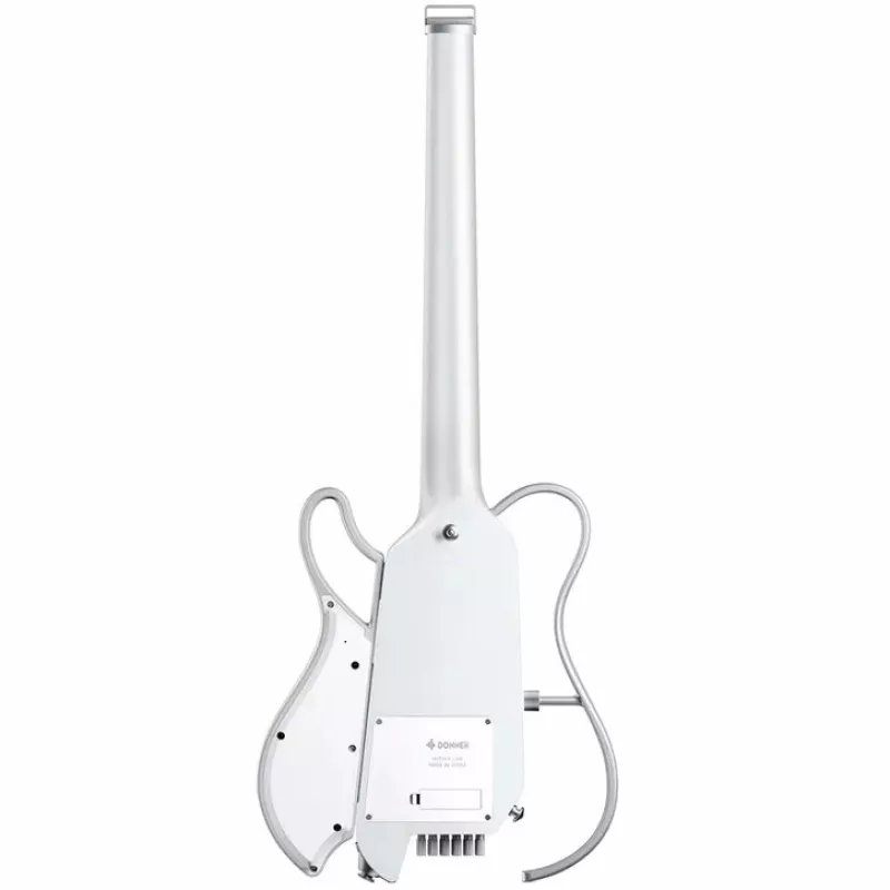 DONNER-HUSH-X-LIVE-WHITE - Chitarra elettrica con altoparlante integrato