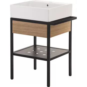 DEANTE Lavabo a colonna con lavabo e cassetto - 56,5x50 cm