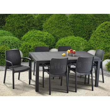KETER Tavolino da giardino Melody grigio