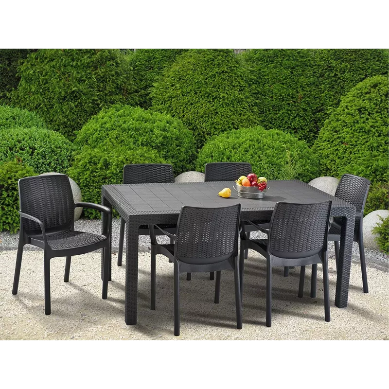 KETER Tavolino da giardino Melody grigio