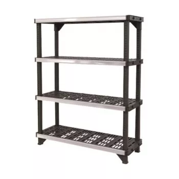 KETER scaffale 4 ripiani Fused 122,1x45,7x152,4cm nero