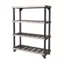 KETER scaffale 4 ripiani Fused 122,1x45,7x152,4cm nero