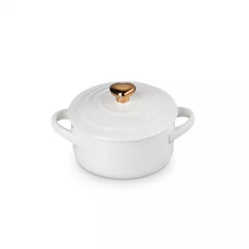 LE CREUSET mini cocotte in gres Ø10cm bianco