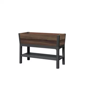 KETER vaso Deco Elevated Garden Bed 48L noce