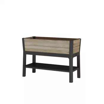 KETER vaso Deco Elevated Garden Bed 48L noce