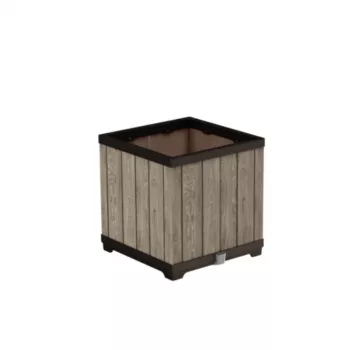 KETER Deco fioriera quadrata Ashwood vaso